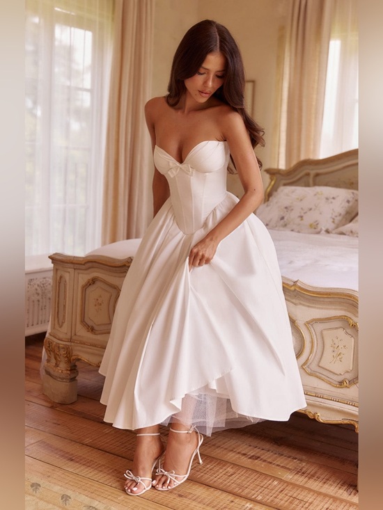 Dresses & Skirts - BABYBOO PRIM MIDI DRESS - IVORY